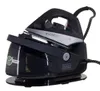 A Black+Decker steam generator iron on its base against a white background. Produktbild-Vorschau