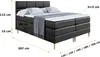 ALTDECOR Boxspringbett mit Holz Füßen, Matratze und Produktbild-Vorschau 6