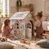 Kartonhaus für Kinder XXL zum Bemalen, großer Pappkarton Spielhaus und Malhaus zum Ausmalen Produktbild-Vorschau