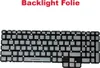 A flat lay image of a laptop keyboard backlight film. Produktbild-Vorschau
