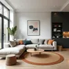 Tapis ronds en jute Mrcarpet Nature/rouge/bruin Avec marge Voir les images du produit 5