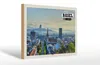 Holzschild Reise Basel Schweiz Skyline Architektur 30x20cm Produktbild-Vorschau 1