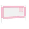 vidaXL Kleinkind-Bettschutzgitter Rosa 140x25 cm Stoff Produktbild-Vorschau 4