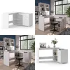 Eckschreibtisch Vicco Noira Weiß 135 x 77 cm mit Schublade, Produktbild-Vorschau 9