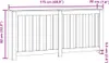 vidaXL Heizkörperverkleidung Weiß 175x20x82 cm Produktbild-Vorschau 7