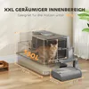 PawHut Katzenklo XXL Edelstahl Katzentoilette 130L mit 180° Produktbild-Vorschau 3
