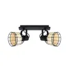 EGLO Balken Anwick 1 E27 2x40W noir rotin Voir les images du produit 2