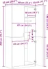 vidaXL Szafa dąb sonoma 90x52x200 cm materiał Podgląd zdjęcia produktu 8