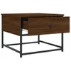 vidaXL Table basse marron imitation chêne 51x51x40 cm Bois Voir les images du produit 5