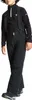 A child wearing black ski pants and a black fleece top with suspenders. Produktbild-Vorschau