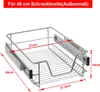 UISEBRT 4x kuchyňská zásuvka teleskopická zásuvka koš do Náhled obrázku produktu 2