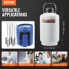 A collage of images showcasing the versatility of a liquid nitrogen tank and its applications in various industries. Náhled obrázku produktu