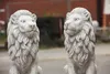 Steinfiguren Horn Löwen aus Steinguss, 2er Set, Frost- & Produktbild-Vorschau 3