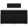 Boxspringbett mit Matratze Schwarz 120x200 cm Stoff Produktbild-Vorschau 5