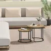 Table Basse - Leobert - Chêne Artisan/Pieds Noirs - 53 X 45 Voir les images du produit 4
