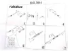 Instruction manual for a Rabalux light fixture, showing assembly steps. Anteprima dell’immagine prodotto