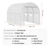 VEVOR begehbares Tunnel-Gewächshaus, 3,9 x 1,9 x 1,8 m, Produktbild-Vorschau 8