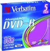 1x5 Verbatim DVD-R 4,7GB Colour 16x Speed, Slim Case Produktbild-Vorschau 5