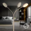 A modern bedroom with a floor lamp in the foreground. Náhľad obrázku produktu