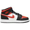 Air Jordan 1 Mid Noir et Rouge (taille enfant/adolescent) - Voir les images du produit 2