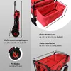 Bollerwagen faltbar mit Dach, PolyurethanRädern, Hecktasche Produktbild-Vorschau 6