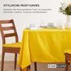 HOMESCAPES Set de 4 coussins de chaise 40x40 cm jaune - Voir les images du produit 7