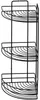Sepio Eckregal 3 Ebenen aus Stahl 19 x 19 x 48 cm, Schwarz Produktbild-Vorschau 1
