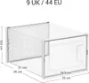 SONGMICS 18er Set Schuhboxen Aufbewahrungsboxen Größe 44 Produktbild-Vorschau 7