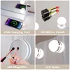 Coiffeuse avec Miroir LED, 11 Tiroirs Blanc 130 x 55 x 157 Voir les images du produit 12