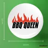 Huuraa Button BBQ Queen Flammen 25mm rund mit Produktbild-Vorschau 3