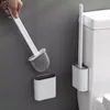 Ruhhy Hygiene-Toilettenburste aus Silikon - flach - weis - Produktbild-Vorschau 22