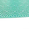 Kunststoff Outdoor-Teppich mit Rautenmuster in petrol Größe Produktbild-Vorschau 5