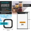 Arendo Vorratsgläser Set 2 x 1200 ml mit Glasdeckel, Produktbild-Vorschau 2
