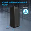 Extralink Racková skriňa 42U 800 × 800 mm Stojaci 19" Náhľad obrázku produktu 3
