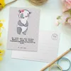 Mr. & Mrs. Panda Postkarte Kundendienstmitarbeiterin Herz - Produktbild-Vorschau 3