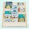 Relaxdays Bücherregal Kinder, Holz, 6 Stofffächer, HxBxT: Produktbild-Vorschau 3