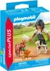 A Playmobil box showing a farmer figure feeding a goat and a calf. Produktbild-Vorschau