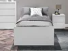 Łóżko pojedyncze 90x195 cm ARLEN - białe Podgląd zdjęcia produktu 4
