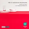 HOMESCAPES Tischdecke rot 137 x 228 cm, 100% Baumwolle Produktbild-Vorschau 3