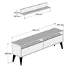Skye Decor, Best- Best CTN, Weiß, TV-Schränke, 50x150x30 Produktbild-Vorschau 4
