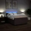 vidaXL Boxspringbett mit Matratze Dunkelbraun 140x200 cm Produktbild-Vorschau 4
