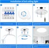 JDONG 72W LED Deckenleuchte Flach Ultra Dünn Deckenlampe Produktbild-Vorschau 5