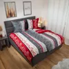 Casa Colori Microfaser Seersucker Bettwäsche - rot grau Produktbild-Vorschau 2