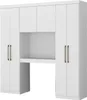 Bettüberbau mit 6 Türen, Kleiderschrank & Stauraum - L. 200 Produktbild-Vorschau 5