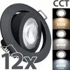 12x LED Einbaustrahler LUMIRA-BK ultra slim 5W, Produktbild-Vorschau 1