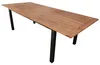 Ausziehtisch 100 x 75 x 240 cm Akazie Aluminium Grau Produktbild-Vorschau 2