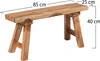 SITZBANK "PALMA" | Massivholz, 84cm | Flurbank, Blumenbank Produktbild-Vorschau 2