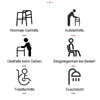Faltbarer Gehwagen, Leichter Rollator, Höhenverstellbar Produktbild-Vorschau 3