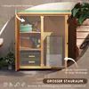 Armoire de jardin Outsunny en bois, armoire à outils, abri Voir les images du produit 4