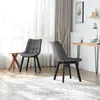 EUGAD Esszimmerstühle 6er Set, Polsterstuhl, Weich Samt und Produktbild-Vorschau 4
